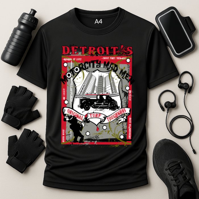 Detroits Motor City Mad Men Cooling Performance Crew T-Shirt