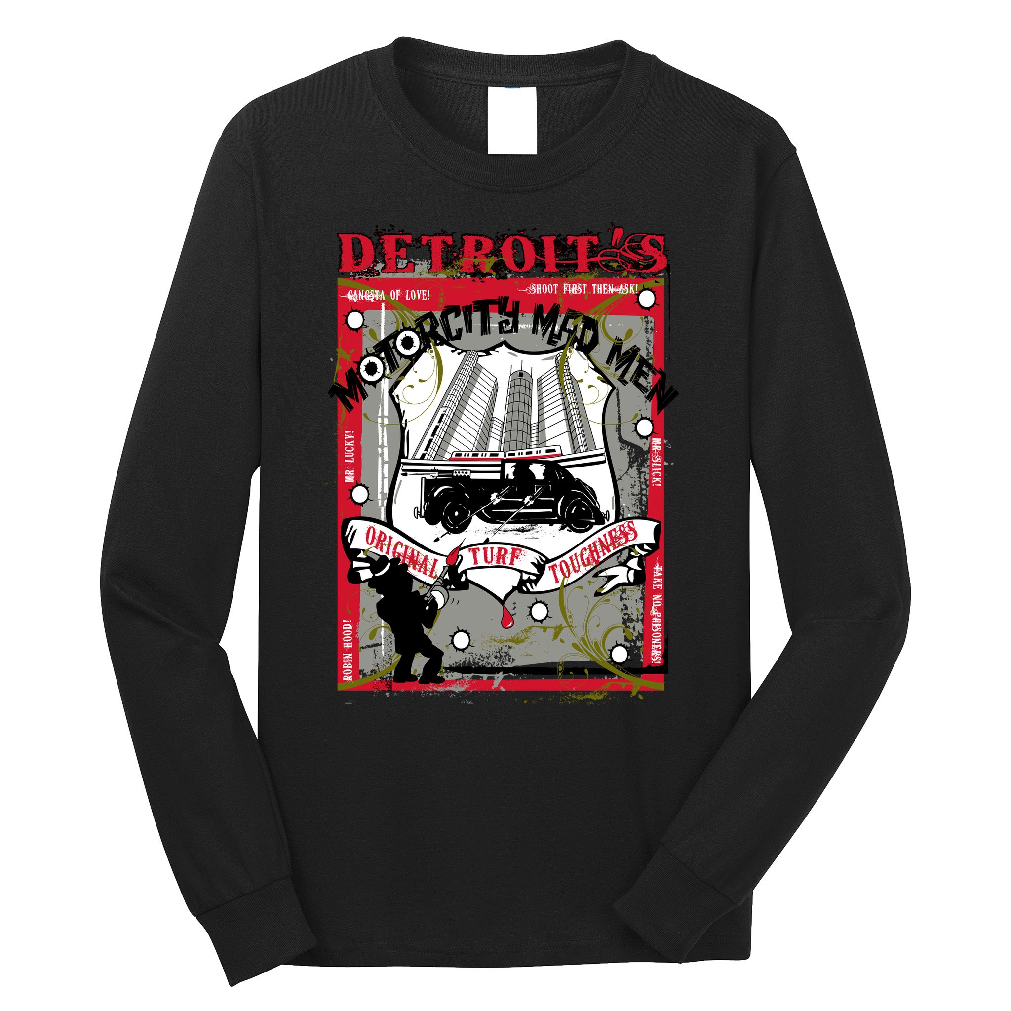 Detroits Motor City Mad Men Long Sleeve Shirt