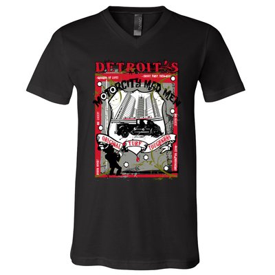 Detroits Motor City Mad Men V-Neck T-Shirt