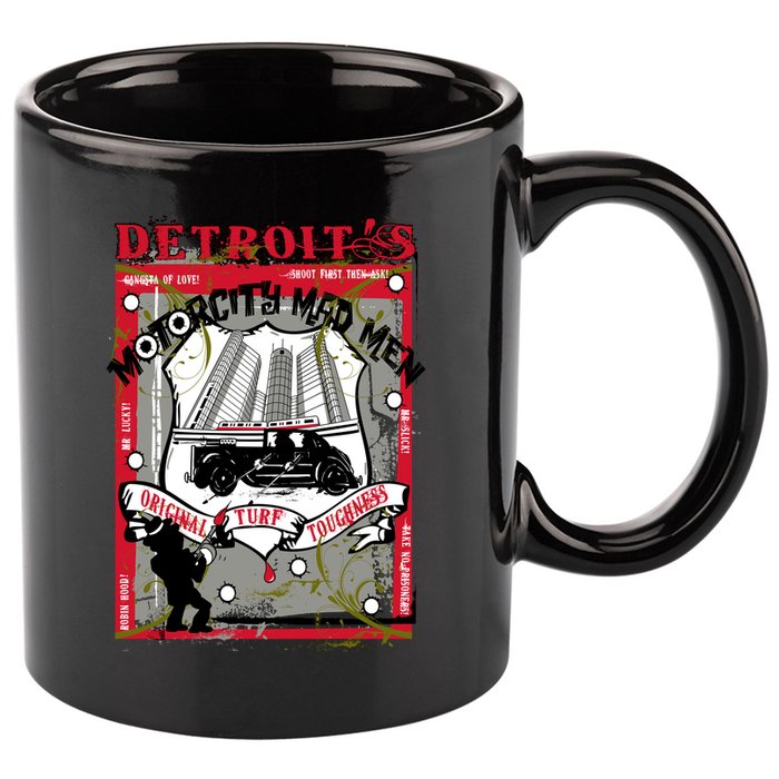 Detroits Motor City Mad Men 11oz C Handle Ceramic Mug