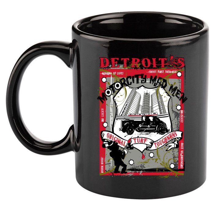Detroits Motor City Mad Men 11oz C Handle Ceramic Mug