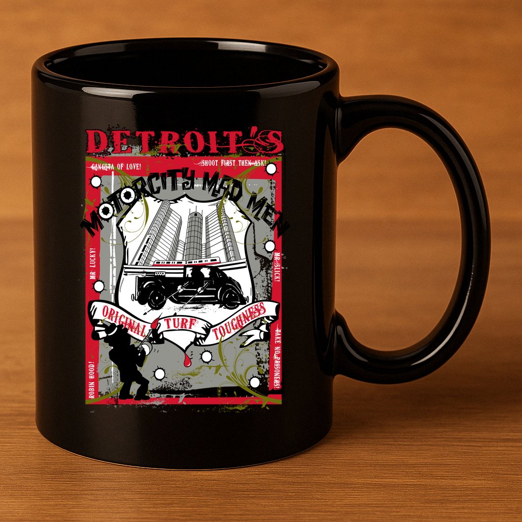 Detroits Motor City Mad Men 11oz C Handle Ceramic Mug