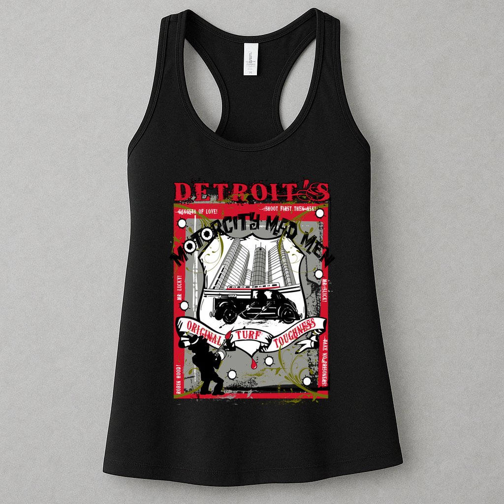 Detroits Motor City Mad Men Womens Tank Top