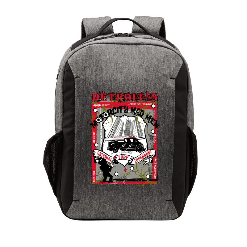 Detroits Motor City Mad Men Vector Backpack