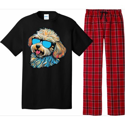 Dad Mom Cool Dog Sunglasses Maltipoo Pajama Set