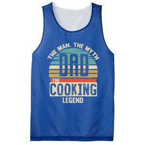 Dad Myth Cooking Legend Amazing Fathers Day Meaningful Gift Mesh Reversible Basketball Jersey Tank