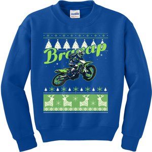 Dirtbike Motocross Cute Gift Ugly Christmas Kids Sweatshirt