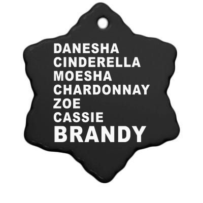 Danesha Moesha Chardonnay Zoe Cassie Brandy Ceramic Star Ornament