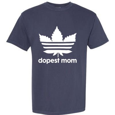 Dopest Mom Cannabis Weed Leaf 420 Pot Stoner Mother Day Garment-Dyed Heavyweight T-Shirt