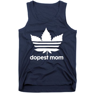 Dopest Mom Cannabis Weed Leaf 420 Pot Stoner Mother Day Tank Top