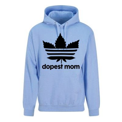 Dopest Mom Cannabis Weed Leaf 420 Pot Stoner Mother Day Unisex Surf Hoodie