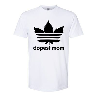 Dopest Mom Cannabis Weed Leaf 420 Pot Stoner Mother Day Softstyle® CVC T-Shirt