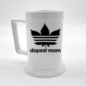 Dopest Mom Cannabis Weed Leaf 420 Pot Stoner Mother Day Beer Stein