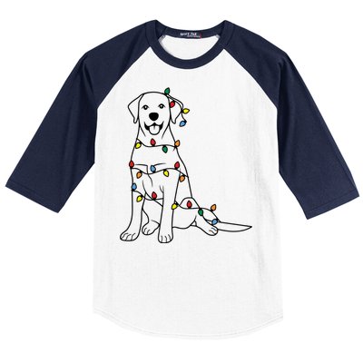 Dog Mom Christmas Lights Family Pet Dog Lover Baseball Sleeve Shirt