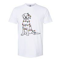 Dog Mom Christmas Lights Family Pet Dog Lover Softstyle CVC T-Shirt