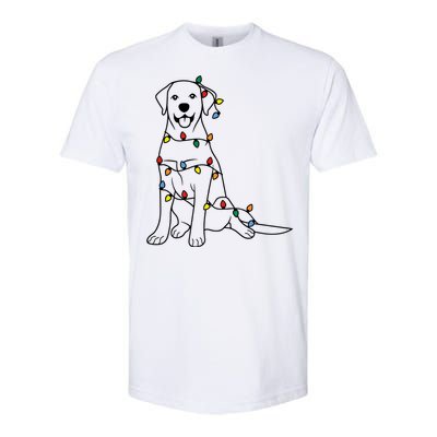 Dog Mom Christmas Lights Family Pet Dog Lover Softstyle CVC T-Shirt