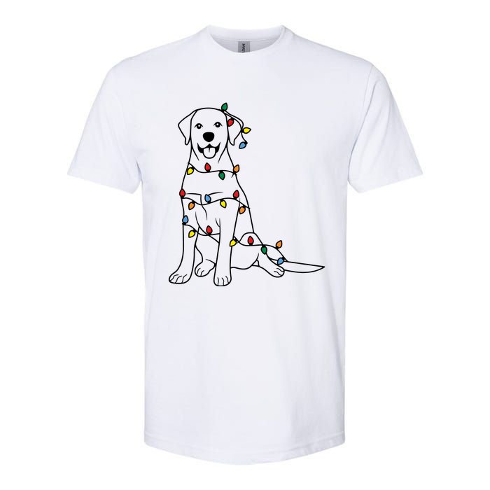 Dog Mom Christmas Lights Family Pet Dog Lover Softstyle CVC T-Shirt