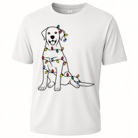 Dog Mom Christmas Lights Family Pet Dog Lover Cooling Performance Crew T-Shirt