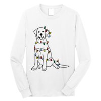 Dog Mom Christmas Lights Family Pet Dog Lover Long Sleeve Shirt