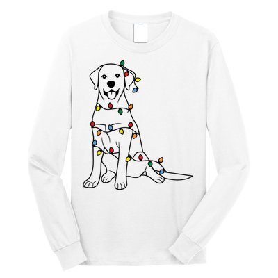 Dog Mom Christmas Lights Family Pet Dog Lover Long Sleeve Shirt