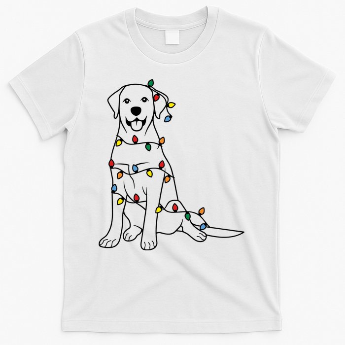 Dog Mom Christmas Lights Family Pet Dog Lover T-Shirt