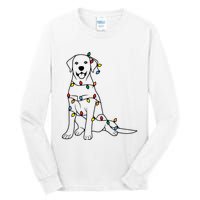 Dog Mom Christmas Lights Family Pet Dog Lover Tall Long Sleeve T-Shirt