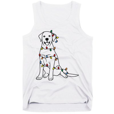 Dog Mom Christmas Lights Family Pet Dog Lover Tank Top