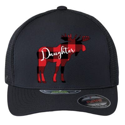 Daughter Moose Christmas Gift Family Matching Moose Gift Cute Gift Flexfit Unipanel Trucker Cap