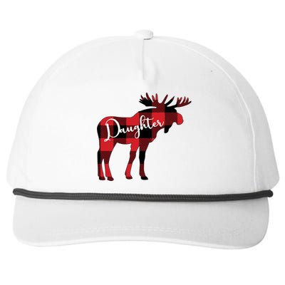 Daughter Moose Christmas Gift Family Matching Moose Gift Cute Gift Snapback Five-Panel Rope Hat