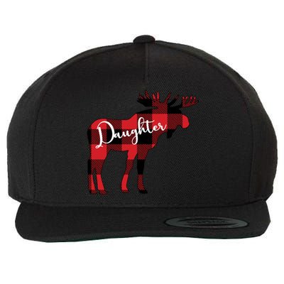 Daughter Moose Christmas Gift Family Matching Moose Gift Cute Gift Wool Snapback Cap