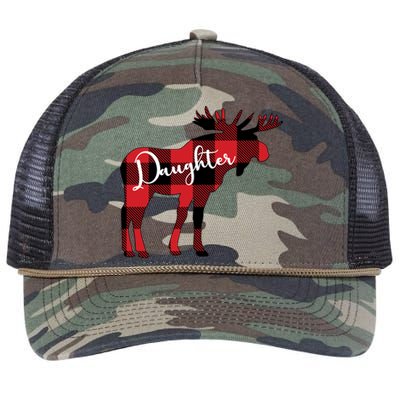 Daughter Moose Christmas Gift Family Matching Moose Gift Cute Gift Retro Rope Trucker Hat Cap