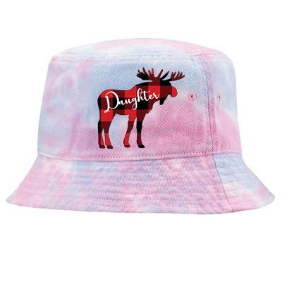 Daughter Moose Christmas Gift Family Matching Moose Gift Cute Gift Tie-Dyed Bucket Hat