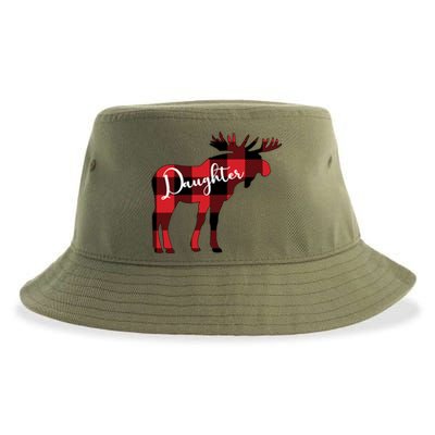 Daughter Moose Christmas Gift Family Matching Moose Gift Cute Gift Sustainable Bucket Hat