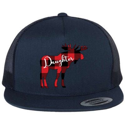 Daughter Moose Christmas Gift Family Matching Moose Gift Cute Gift Flat Bill Trucker Hat