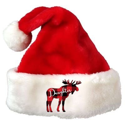 Daughter Moose Christmas Gift Family Matching Moose Gift Cute Gift Premium Christmas Santa Hat