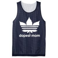 Dopest Mom Cannabis Weed Leaf 420 Pot Stoner Mother Day Mesh Reversible Basketball Jersey Tank