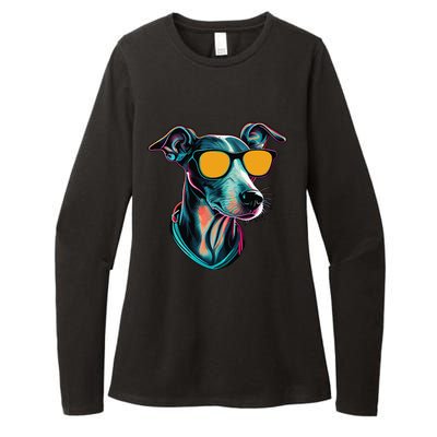 Dad Mom Cool Dog Sunglasses Italian Greyhound Womens CVC Long Sleeve Shirt