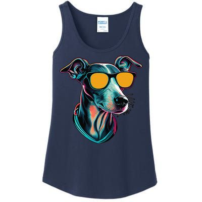 Dad Mom Cool Dog Sunglasses Italian Greyhound Ladies Essential Tank