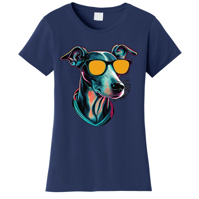 Dad Mom Cool Dog Sunglasses Italian Greyhound Women's T-Shirt