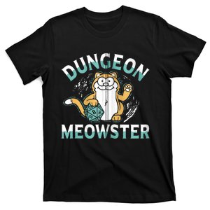 Dungeon Meowster Cat Lover Fantasy Games T-Shirt