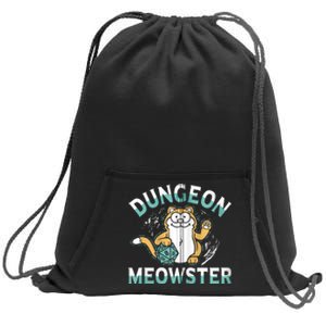 Dungeon Meowster Cat Lover Fantasy Games Sweatshirt Cinch Pack Bag