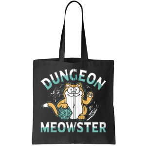 Dungeon Meowster Cat Lover Fantasy Games Tote Bag