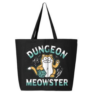 Dungeon Meowster Cat Lover Fantasy Games 25L Jumbo Tote