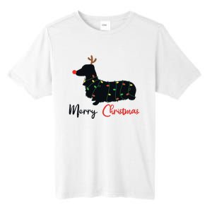 Dachshund Merry Christmas Winter Dogs Christmas Tall Fusion ChromaSoft Performance T-Shirt