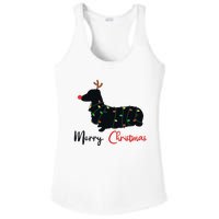 Dachshund Merry Christmas Winter Dogs Christmas Ladies PosiCharge Competitor Racerback Tank