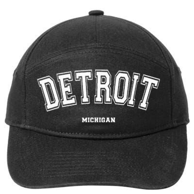 Detroit Michigan 7-Panel Snapback Hat