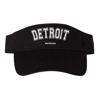 Detroit Michigan Valucap Bio-Washed Visor