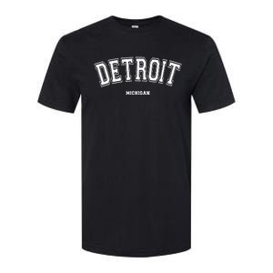 Detroit Michigan Softstyle CVC T-Shirt