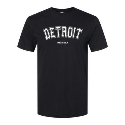 Detroit Michigan Softstyle CVC T-Shirt