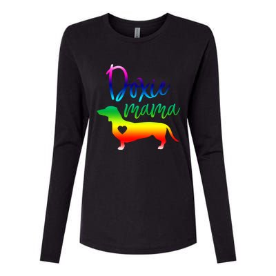 Doxie Mama Dachshund Mom Funny Wiener Dog Gift Womens Cotton Relaxed Long Sleeve T-Shirt